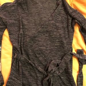 Wrap cardigan sweater